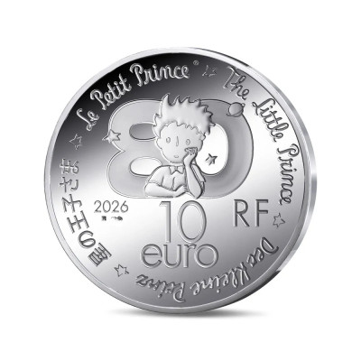 Le Petit Prince - livre - 22,5g - pièce de collection épreuve argent
