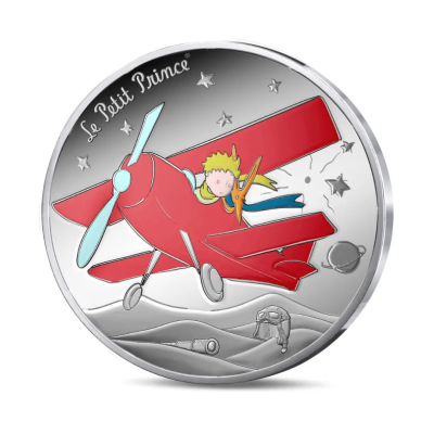 Der kleine Prinz - Flugzeug - 22,5g - Silber Proof...
