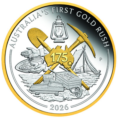 Australia´s First Gold Rush - 1 Oz - Silver Collector Coin