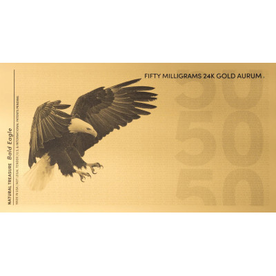 Bald Eagle Aurum - 24k Gold Bill (50mg)