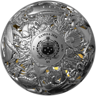 Meer & Oberfläche - 2 oz - Silber Sammlermünze