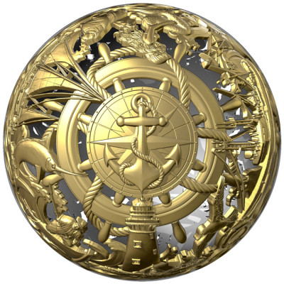 Sea & Surface - 2 Oz - Silver Collector Coin