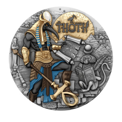 Srebrna moneta kolekcjonerska Thoth - 2 uncje