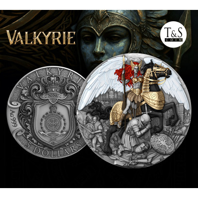Valchiria - Moneta da collezione d'argento da 2 Oz.