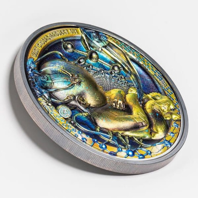 Baby Cyborg Revolution (2022) - Moneda de plata de colección de 3 oz.