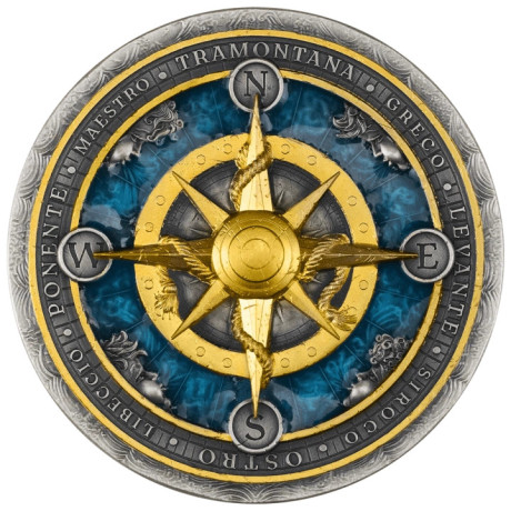 Compass Rose (2026) - 2 oz - pièce de collection en argent