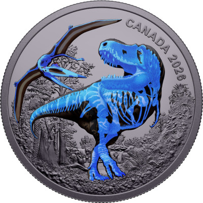 T-Rex (2026)  - 1 once - pièce de collection en argent