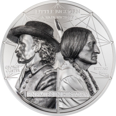 Custer vs. Sitting Bull (2026) – 2 oz – Silber Proof-Sammlermünze