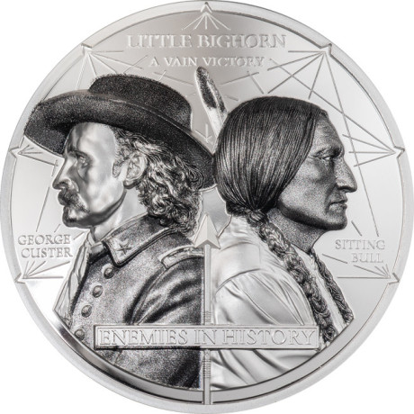 Custer vs. Sitting Bull (2026) – 2 oz – Silber Proof-Sammlermünze
