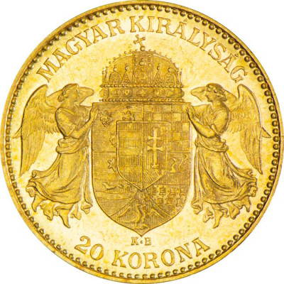 Ungarn 20 Corona –  Goldanlagemünze