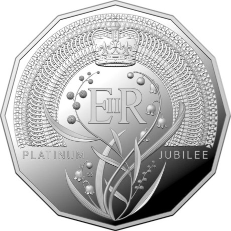 Platynowy jubileusz Jej Królewskiej Mości Elżbiety II (2022) – 18,24 g – srebrna moneta kolekcjonerska