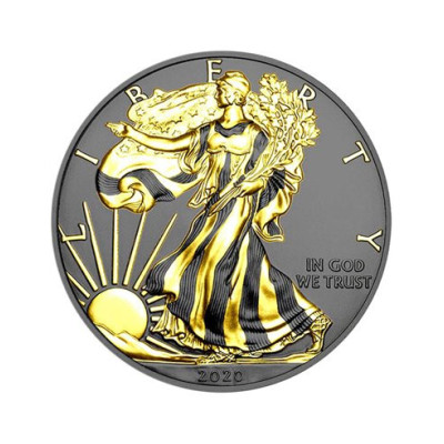 Gilded Silver Eagle (2020) – 1 uncja – srebrna moneta kolekcjonerska