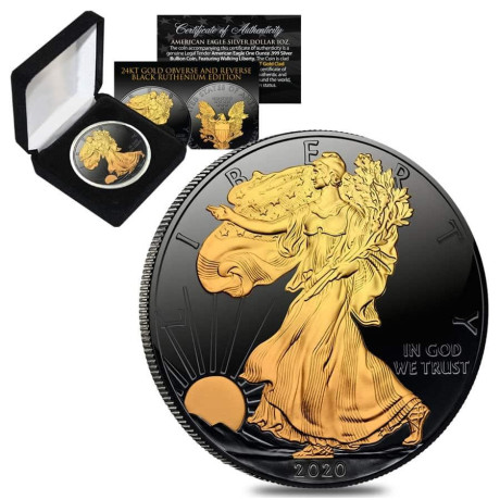 Gilded Silver Eagle (2020) – 1 uncja – srebrna moneta kolekcjonerska